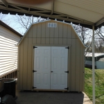 Fiberglass 6 panel doors are standard